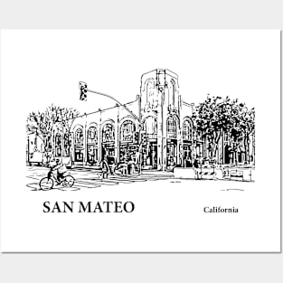 San Mateo California Posters and Art